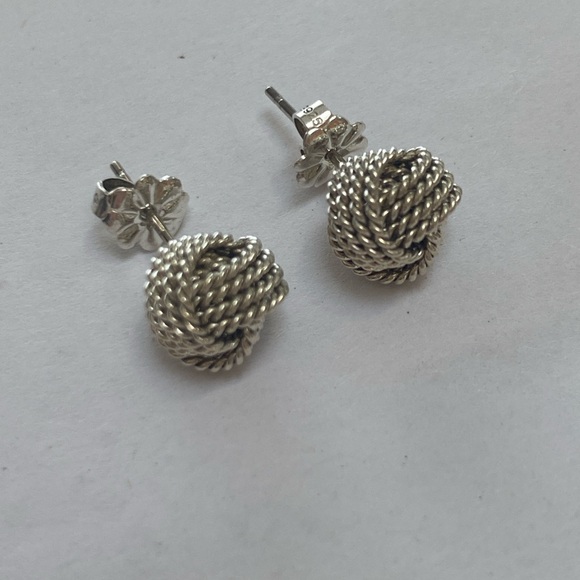 Tiffany Twist Knot Earrings, Sterling Silver - Picture 3 of 6